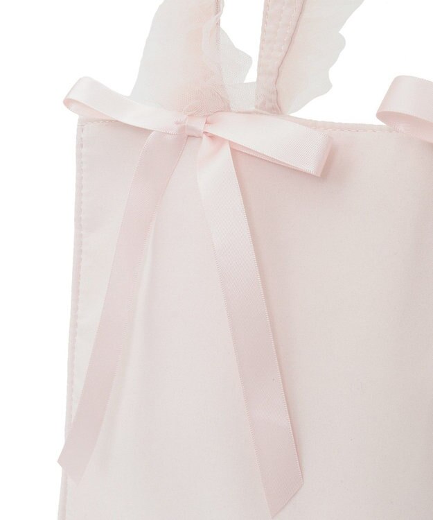 Maison de FLEUR チュールハンドルスクエアトートバッグ Pink