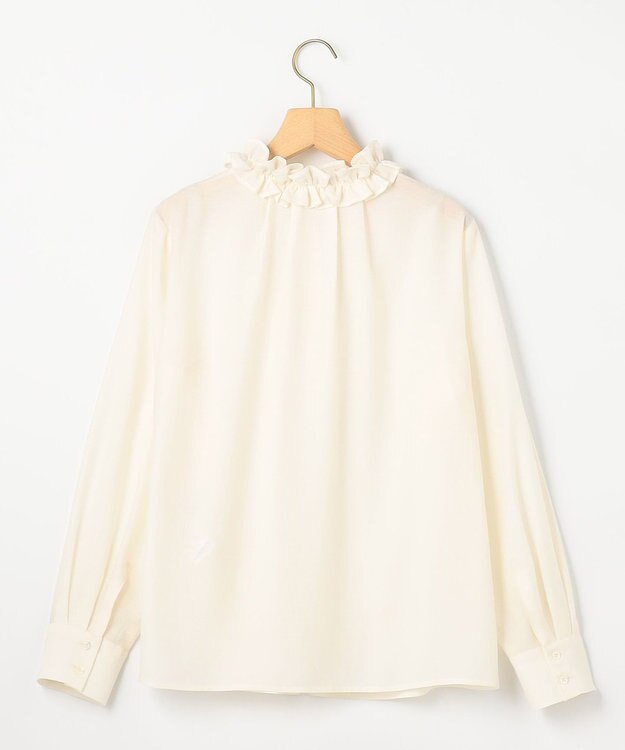 組曲 S 【加藤ローサさん着用】アンティークオーガンフリル ブラウス アイボリー系