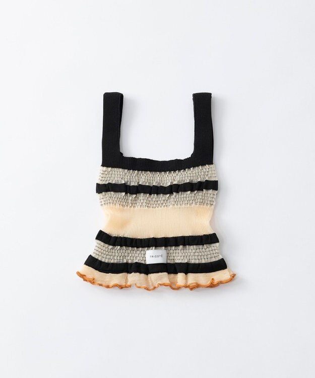 TRICOTE シアーリブニットバッグ 82BEIGE