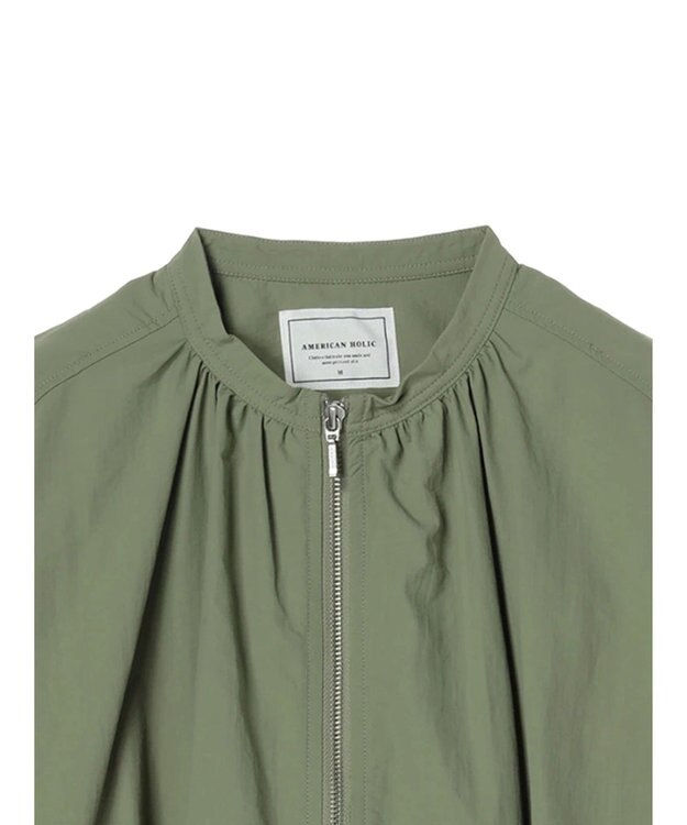 AMERICAN HOLIC 撥水加工ギャザーブルゾン Khaki