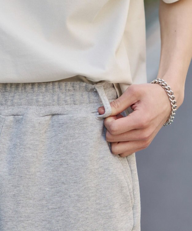 WEGO 【ウエストゴム】バルーンスウェットショーツ 杢グレー