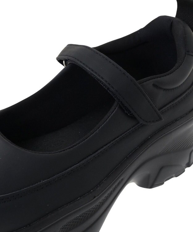 Green Parks ・ｒｉｃｈ　ｂｌｕｅ　厚底ストラップスニーカー Black