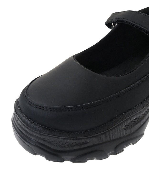 Green Parks ・ｒｉｃｈ　ｂｌｕｅ　厚底ストラップスニーカー Black