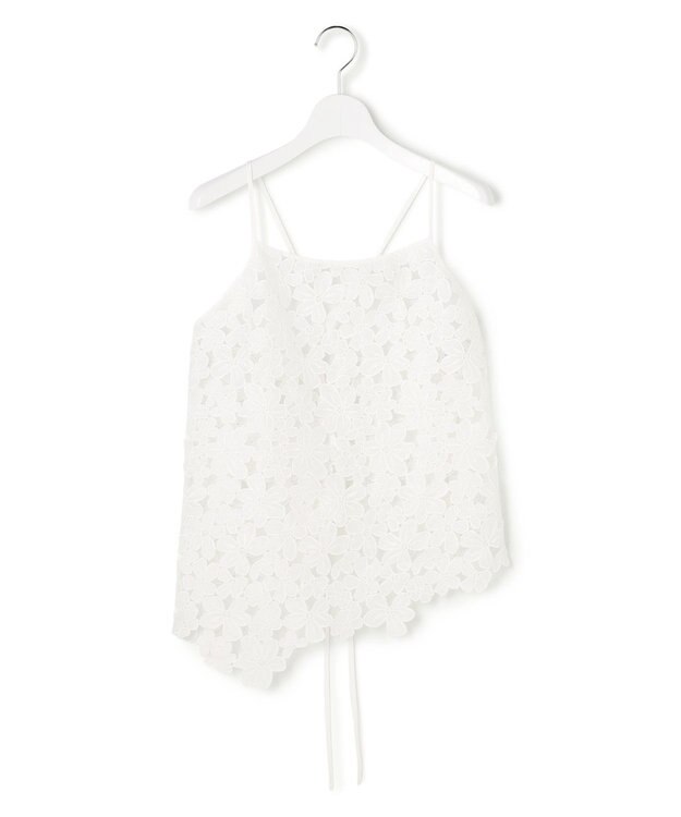 23区 【GOLD LABEL】エンブロイダリーレース キャミソール ホワイト系