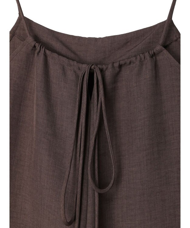 Green Parks 細ひもゆったりサロペット Brown