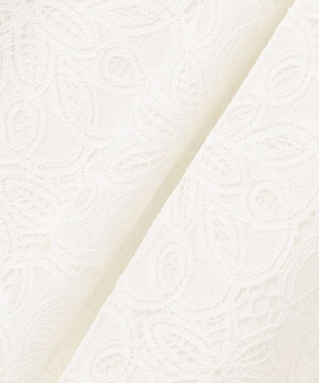 自由区 【カタログ掲載・洗える】フラワータイルレース パンツ オフホワイト