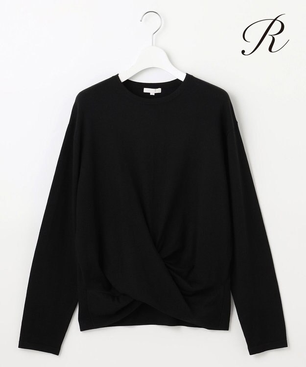 23区 S 【R(アール)】ツイストデザイン ニット ブラック系