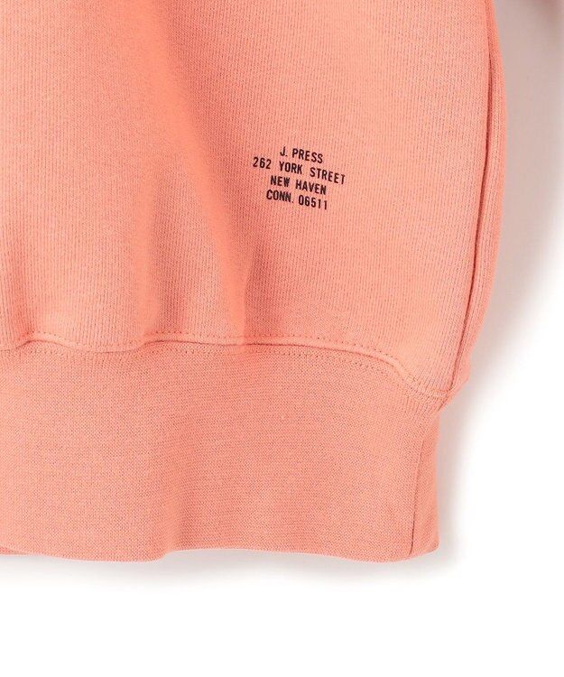 J.PRESS MEN 【J.PRESS ORIGINALS】Supima Recycle French Terry Fabric Logo Sweat Shirt ライトオレンジ系