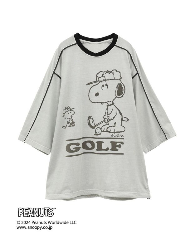 CRAFT STANDARD BOUTIQUE 【ユニセックス】PEANUTS/スヌーピー ゲームシャツTEE Light Gray