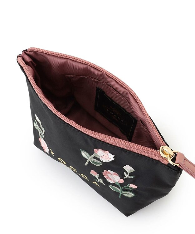 TOCCA 【一部カラー撥水】BOUQUET DE REVE POUCH ポーチ ブラック系