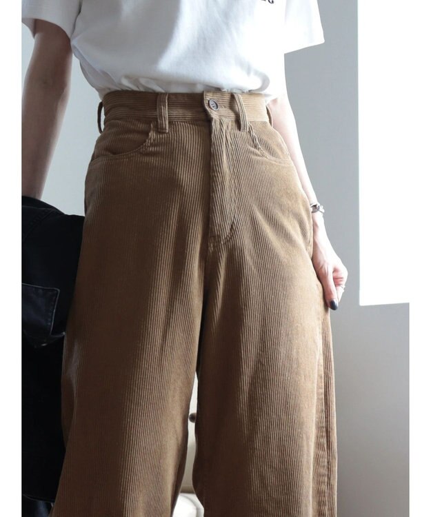 AMERICAN HOLIC コーデュロイコクーンパンツ Camel
