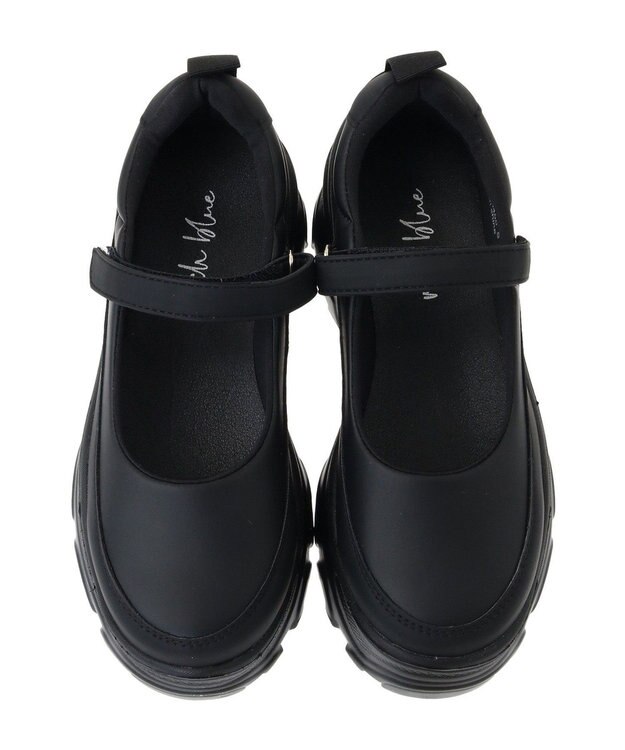 Green Parks ・ｒｉｃｈ　ｂｌｕｅ　厚底ストラップスニーカー Black