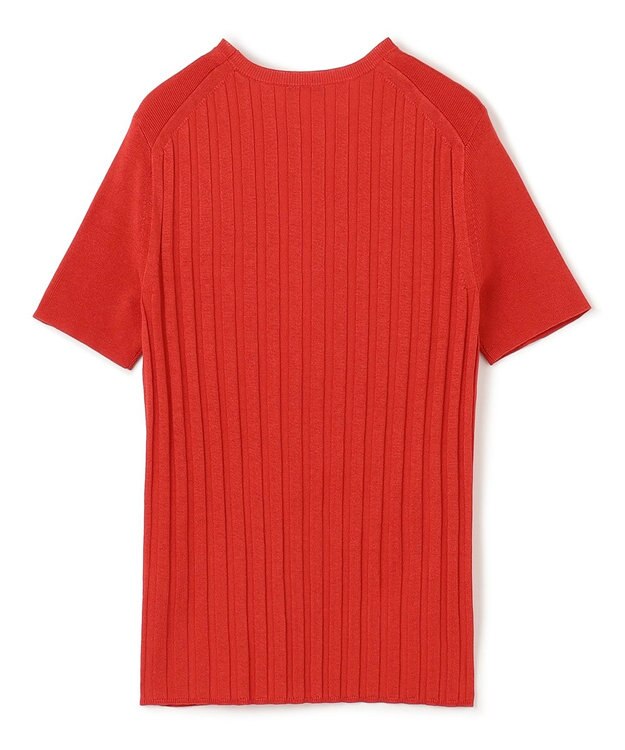 JOSEPH サテニーリブ　ニットTEE Crimson