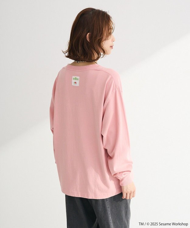 Green Parks セサミストリートミーツフルーツオブザルーム　ロンＴＥＥ Pink