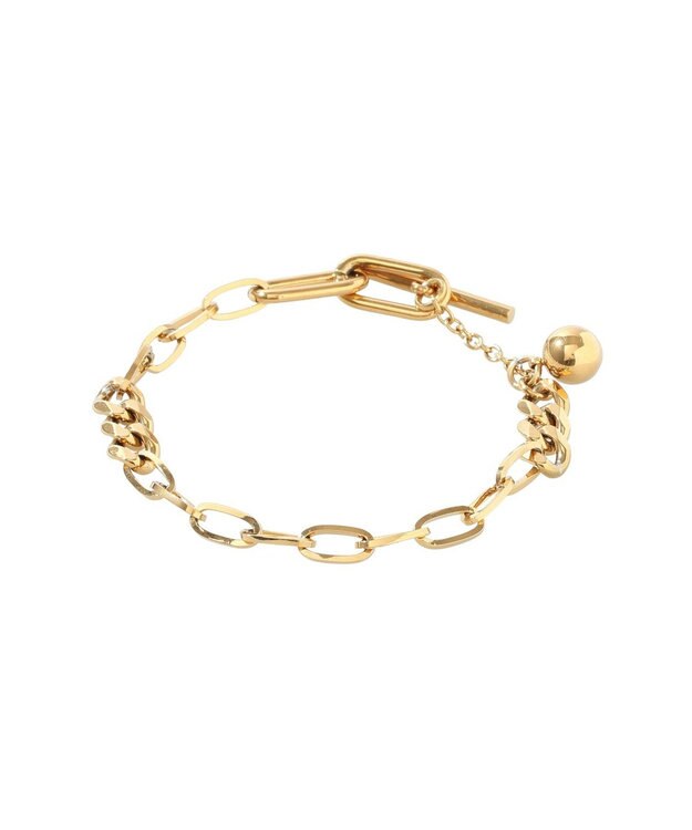YECCA VECCA ステンレスチェーンブレスレット Gold
