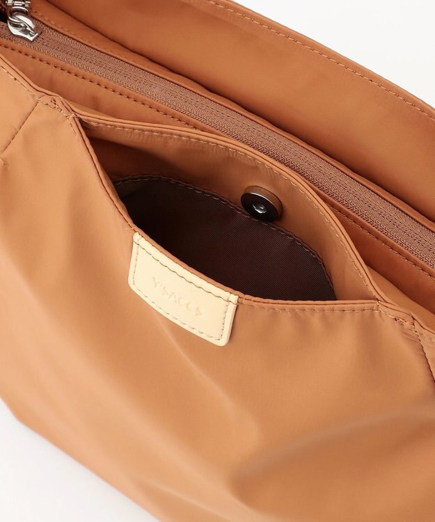 Y'SACCS 【ナイロンタフタ】トラベルショルダー キャメル