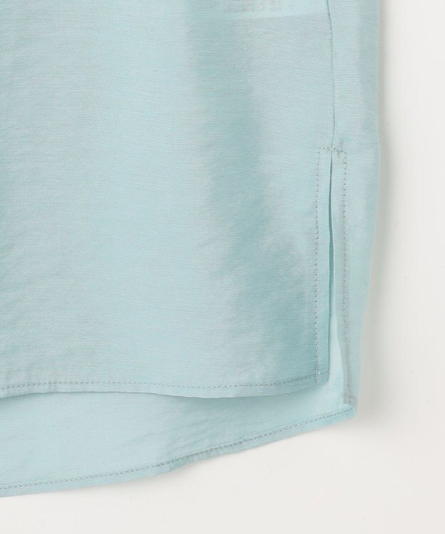 ANY SIS シアーギャザー カーディガン アイスブルー