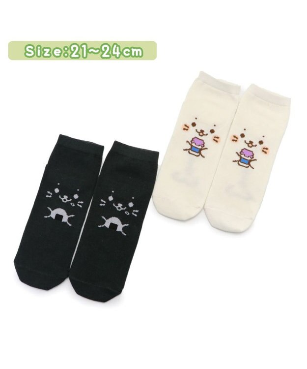 Mother garden しろたん 靴下 2足セット 〈顔ぼんミルク柄 顔ぼんおにぎり柄〉 13cm~16ｃｍ 17cm~20ｃｍ 21cm~24ｃｍ マルチカラー