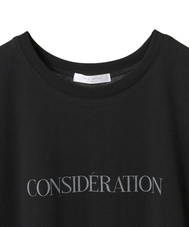 Green Parks ナイロンドッキングロゴワンピース Black