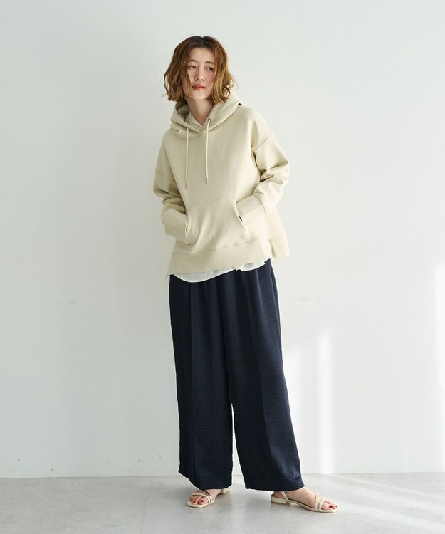 YECCA VECCA ヴィンテージサテンイージーパンツ Navy