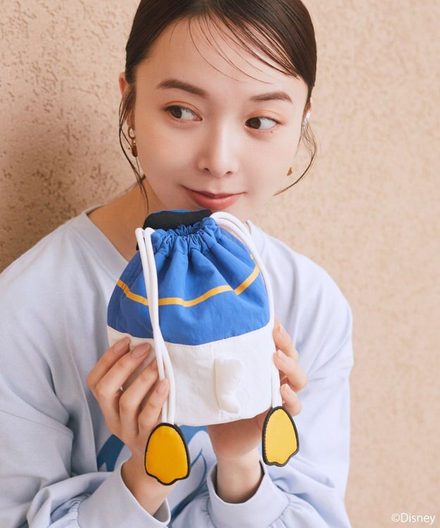 earth music&ecology 【予約】Disney/アソート巾着ポーチ ブルー