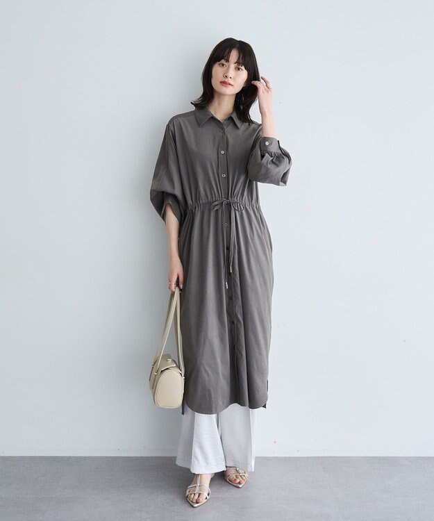 YECCA VECCA ヴィンテージサテンイージーパンツ Light Gray