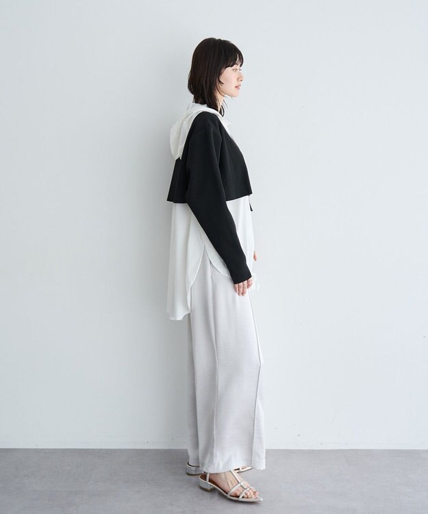 YECCA VECCA ヴィンテージサテンイージーパンツ Light Gray