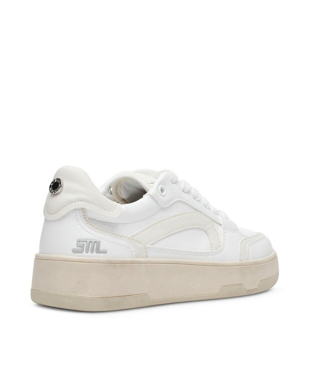 STEVE MADDEN BAL HARBOUR 厚底ローカットスニ―カー ホワイトクリーム