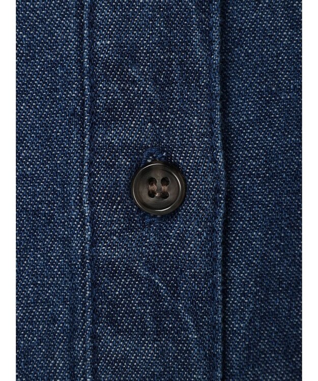 Green Parks ・ＳＵＧＡＲ　ＳＰＯＯＮ　デニムパフブラウス Blue