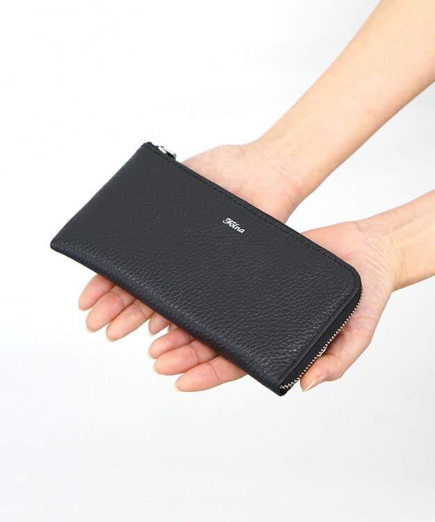 FOLNA RD アドリアレザー スマートLファスナー長財布 ブラック