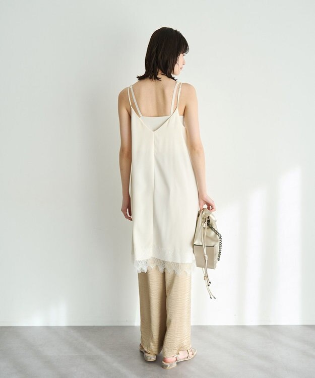 YECCA VECCA ヴィンテージサテンイージーパンツ Beige