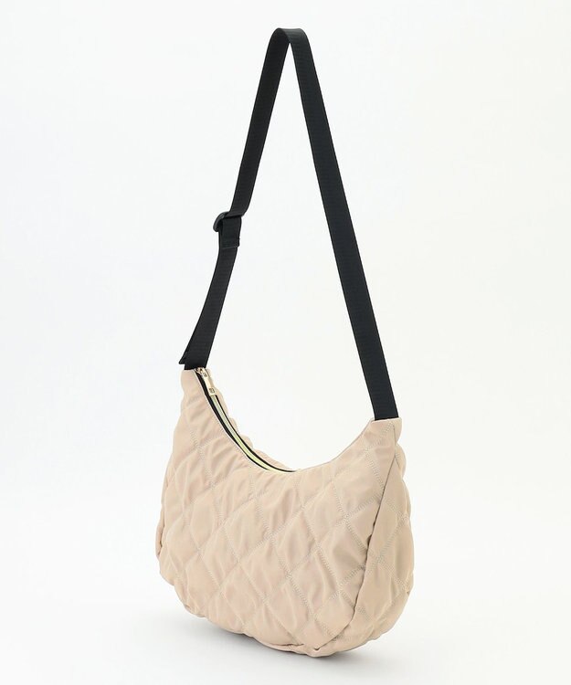 ANY キルティングショルダーバッグ ベージュ