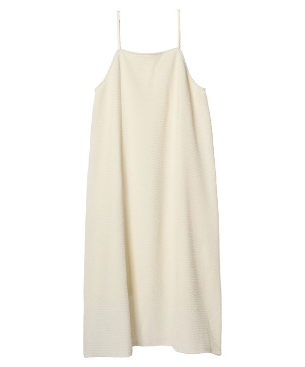 earth music&ecology なみなみ柄キャミワンピース Ivory