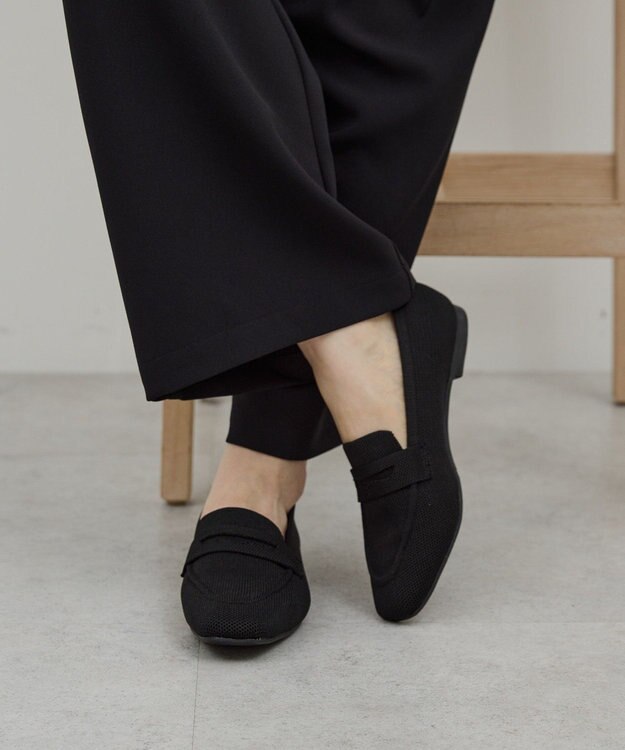 AMERICAN HOLIC 【整履き】ニットローファー Black