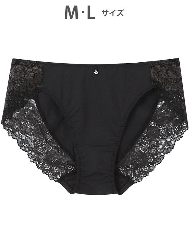 Wing ペアショーツ 【マッチミーブラ】 やさしいフィット感 身生地部はソフトな風合い はきこみ丈あさめ KF2921 ウイング／ワコール ブラック