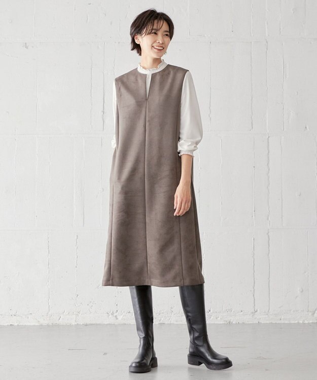 J.PRESS LADIES 【STELIO MALORI】レザー ロングブーツ ブラック系