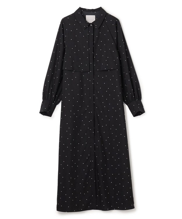 UNFILO L フライヨーク ワンピース ブラックドット