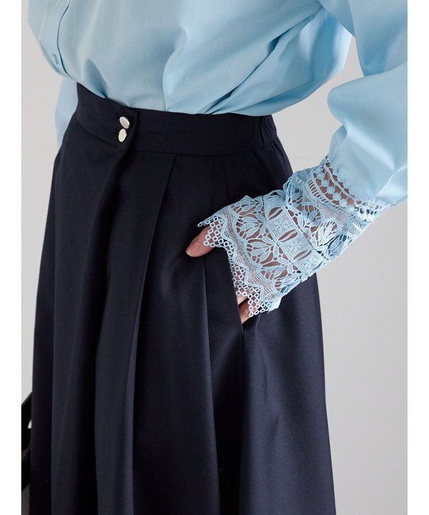 Te chichi アシメタックフレアスカート ネイビー