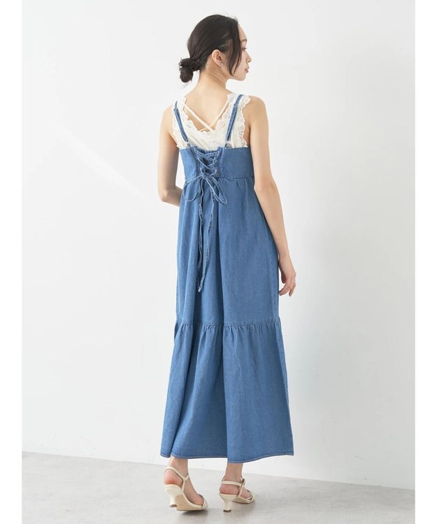 earth music&ecology 総レースキャミソール Ivory