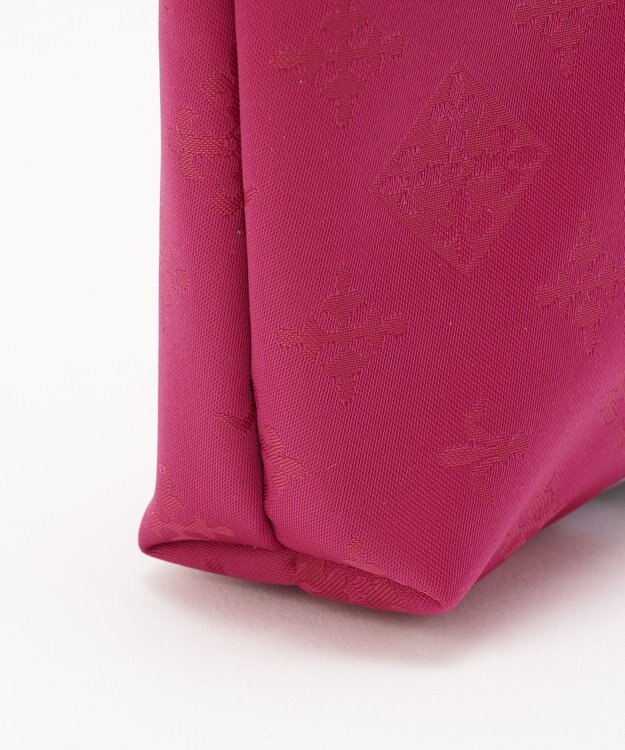 russet ラインプリントポーチ S(Z-227) Cherry