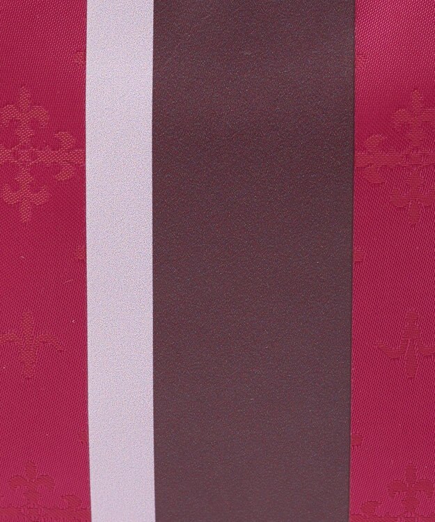 russet ラインプリントポーチ S(Z-227) Cherry