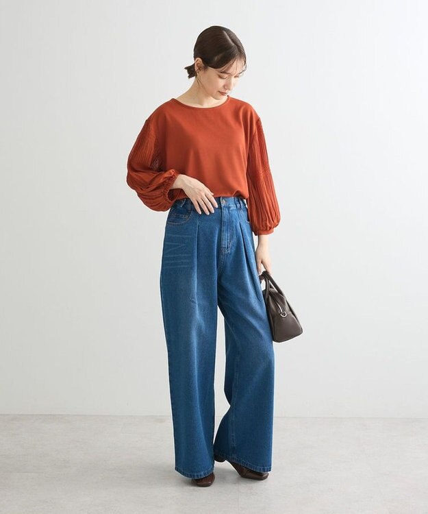 Green Parks マジョリカ袖カットプルオーバー Terracotta