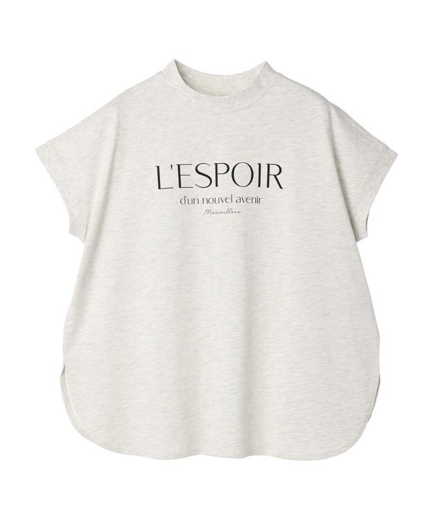 Green Parks 汗染み防止フレンチスリーブロゴＴシャツ Light Gray Mixture