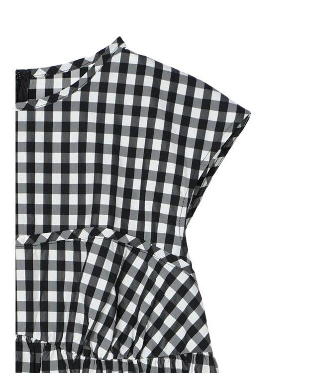 Green Parks コルセット風ミニワンピースⅡ Gingham Check
