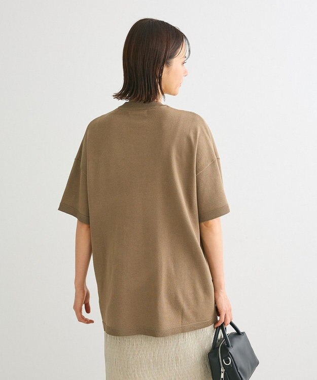 Green Parks ・ＡＮＤＳＥＡＲＣＨ　ニット５分袖プルオーバー Khaki