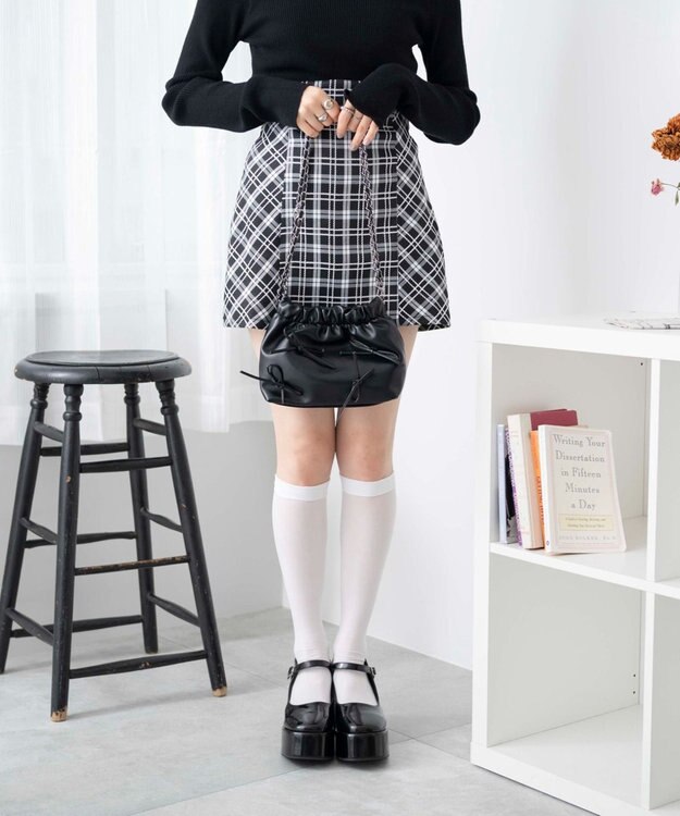 WEGO ボリュームヒールストラップシューズ ブラックその他