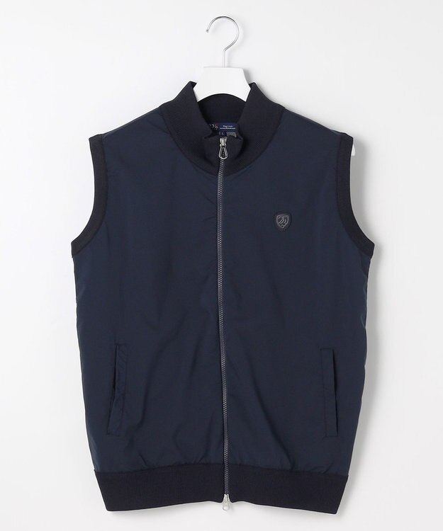 23区GOLF 【MEN】ニットコンビベスト ストレッチ レイヤードにおすすめ ネイビー系