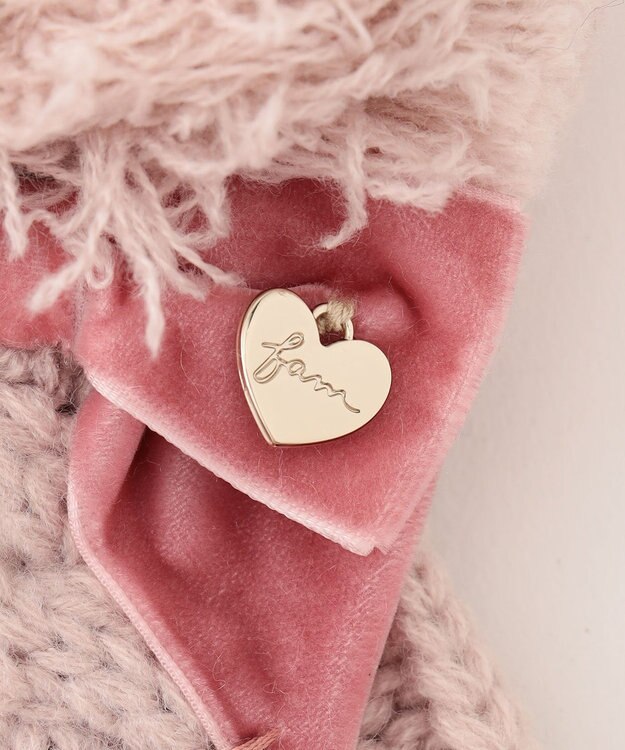 ANY KIDS ポンポン付き ニット キャップ ピンク