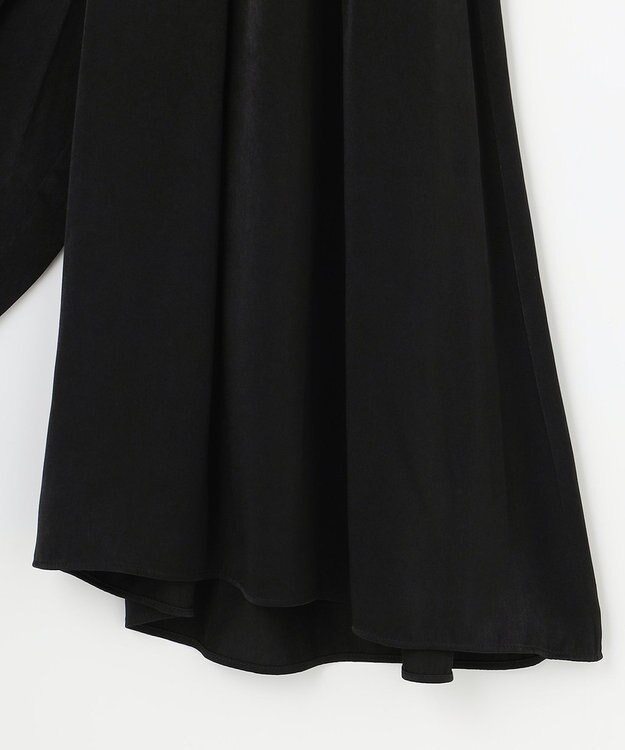 ANY 【ウエストゴム】ダルサテン スカーチョ ブラック