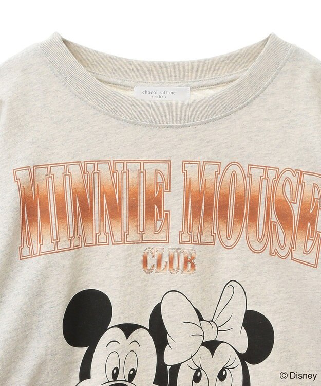 Green Parks ミッキー＆フレンズ／袖フリルショート丈ＴＥＥ Oatmeal